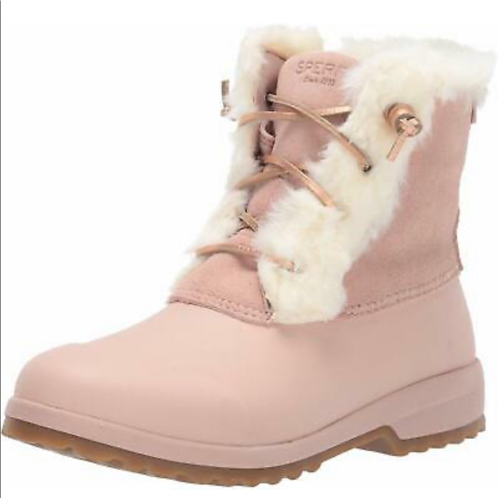 ISO Sperry Maritime Repel Boots, Blush, Size 9-10
